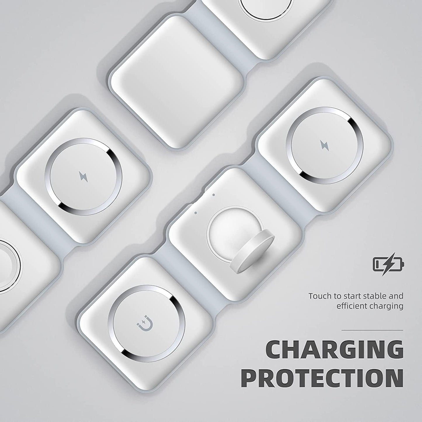 3-in-1 Wireless Charging Pad – Fast Charge for Phone, Watch & Earbuds