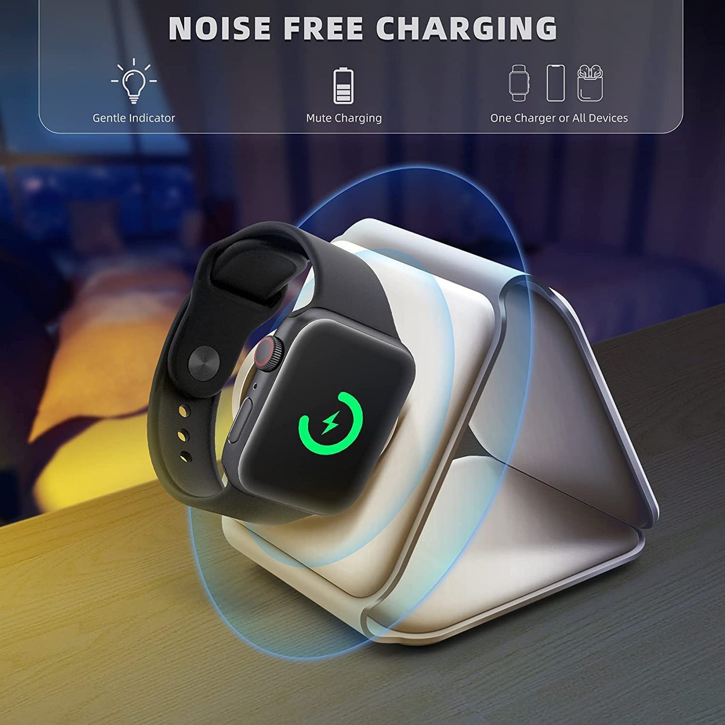 3-in-1 Wireless Charging Pad – Fast Charge for Phone, Watch & Earbuds