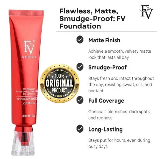 FV Long Lasting Foundation | Full Coverage, 24H Wear
