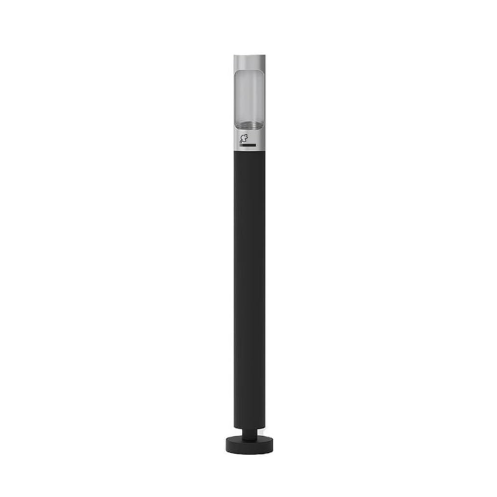 Standing Ashtray Stainless Steel Fixable Outdoor Vertical Ash Pillar, Smoking Area Cigarette Butt Collection Cylinder Patio(????)