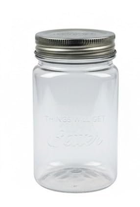 Daiso Plastic Jar – 300 ml Reusable Plastic Storage Container for Food, Crafts & Organization