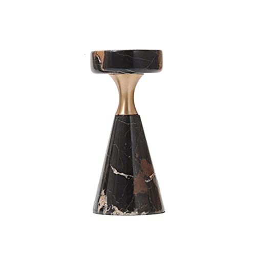 Candle Holders Marble Candle Holder Simple Modern Living Room Decoration Dining Table Table Lamp Luxury Decoration Home Room Bathroom Decoration Candle Stand (Size : Small)