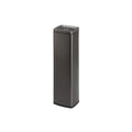 Commercial Stainless Steel Ashtray - Black/Silver Veal Cigarette Butt Collect for Smoking Areas Lobbies Stairways and Balconies - and Slish Design