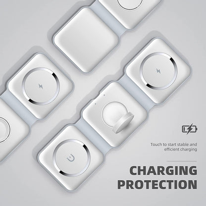 3-in-1 Wireless Charging Pad – Fast Charge for Phone, Watch & Earbuds