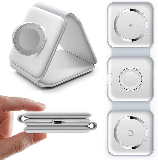 3-in-1 Wireless Charging Pad – Fast Charge for Phone, Watch & Earbuds