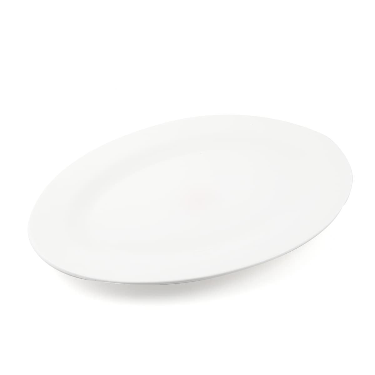Porcelain Oval Serving Plate, 25 cm Size, Ivory