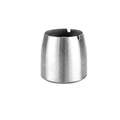 Practical ashtray Ashtray silver round stainless steel for hotel office room desktop decorations(????)