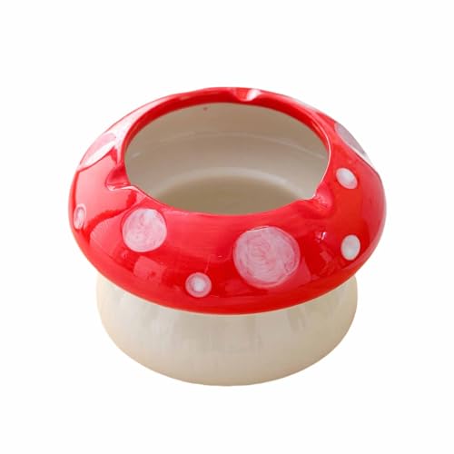 Cute Mushroom Ashtray Funny Cartoon Design Windproof & Functal Ideal for Home Office & Outdoor Use Available in Red & Blue