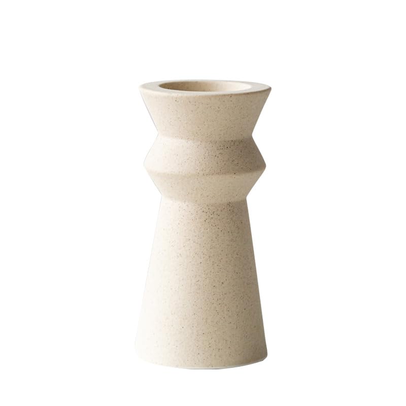 Decorative Candle Holder Home Decor Ceramic Candle Holder Living Room Decor Ornament Candle Holder Wedding Decoration Accessories Nordic Table Top Craft Candlestick/Candle Holder (Color : Small)