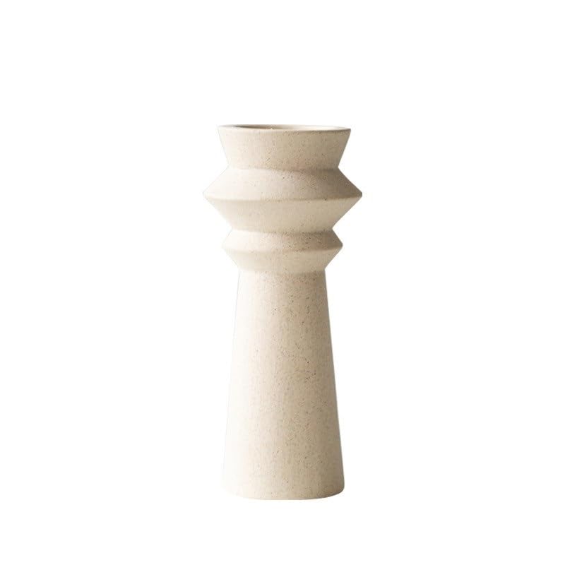 Candle Holder Home Decor Ceramic Candle Holder Living Room Decor Ornament Candle Holder Wedding Decoration Accessories Nordic Table Top Crafts Plate with Candle Holder (Color : M)