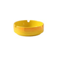 Practical ashtray Round Ceramic Ashtray Desktop Indoor Or Outdoor for Homes Offices Restaurants Balcony Gardens Hotels(Yellow)