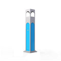 Standing Ashtray Stainless Steel Vertical Ash Column with Lock Smoking Area Cigarette Extinguishing Bucket Patio