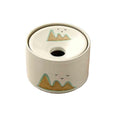 Practical ashtray Ceramic Ashtray for Home Use in Living Room Round, Prevents Dust and Wind with Lid