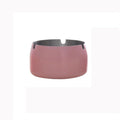 Practical ashtray Pink Lacquered Ashtray Stainless Steel Tabletop Decorative for Rooms Living Room Balconies Offices Gardens