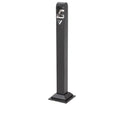 Standing Ashtray Outdoor Rainproof Ash Pillar Hotel Cigarette Butt Collection Vertical Extinguishing Smoking Trash can Stainless Steel Patio(????)