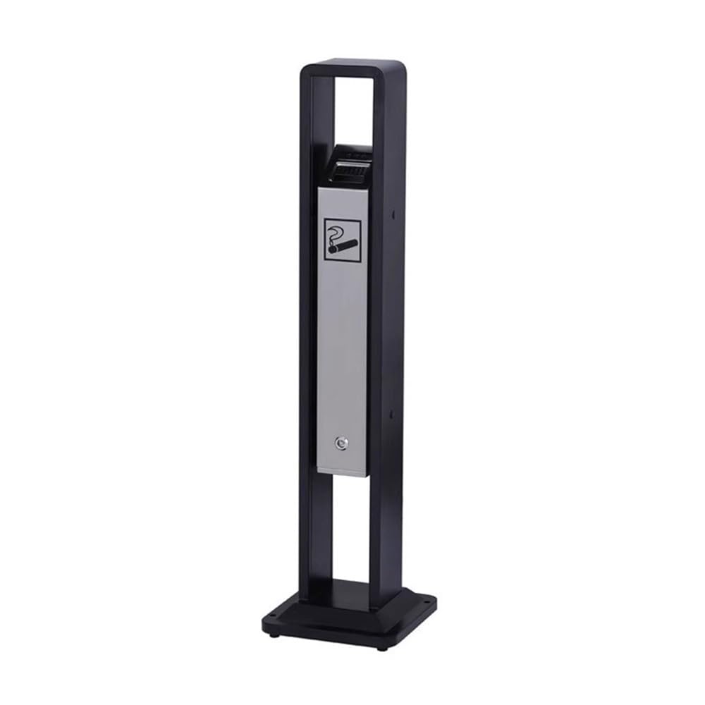 Standing Ashtray Ash Column with Lock Stainless Steel Cigarette Butt for Hotel Lobby Street Patio(????)