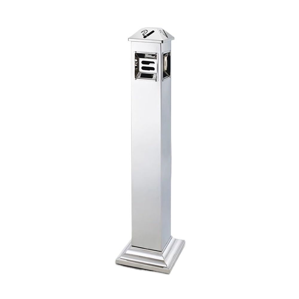Standing Ashtray Outdoor Ash Column Stainless Steel Pillar for Home Office Public Zones Patio