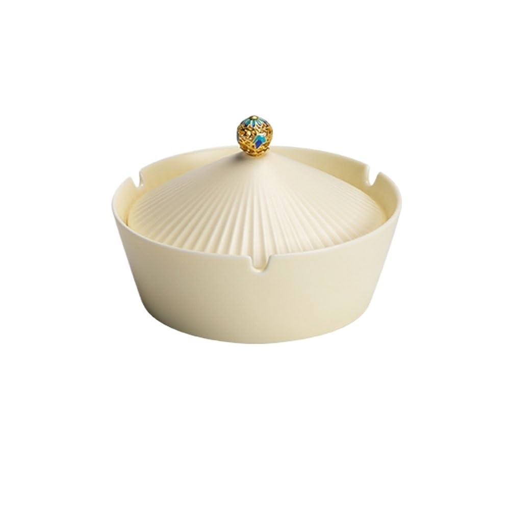 Practical ashtray Hat Shape Ceramic Ashtray Tabletop With Lids for Decorative, Indoor and outdoor Ash Tray for Home Office Decoration