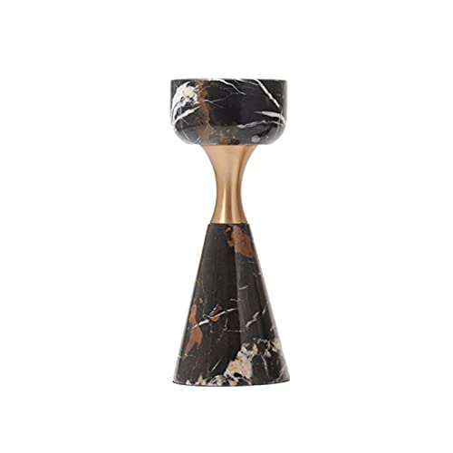 Candle Holders Marble Candle Holder Simple Modern Living Room Decoration Dining Table Table Lamp Luxury Decoration Home Room Bathroom Decoration Candle Stand (Size : Medium)