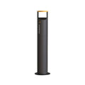 Standing Ashtray Outdoor Standing Ash Pillar, Commercial Districts Stainless Steel Cigarette Butt Column Patio(Gray)