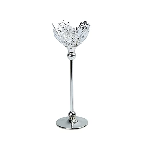 Candle Holders Crystal Metal Candlestick Holder Restaurant Wedding Banquet Props Dining Table Candlelight Dinner Accessories Home Decoration Candlestick Holders