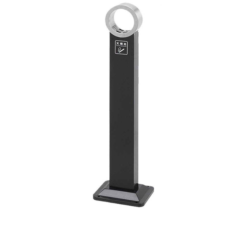 Standing Ashtray Outdoor Rainproof Stainless Steel Floor Standing Ash Column Cigarette Extinguishing Bucket Butt Collection Patio