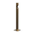 Standing Ashtray Outdoor Commercial Vertical Cigarette Butt Collection Bucket Stainless Steel Ash Pillar Patio(Gold)