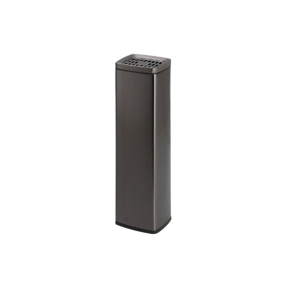 Standing Ashtray Black/Silver Smoking Area Stainless Steel Ashtrays Lobby Stairway Extinguisher Vertical Cigarette Butt Collection Butts Patio(????)