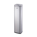 Standing Ashtray Hotel Lobby Smoke Extinguishing Column, Outdoor Standing Cigarette Butt Collection Bucket Patio(Silver)