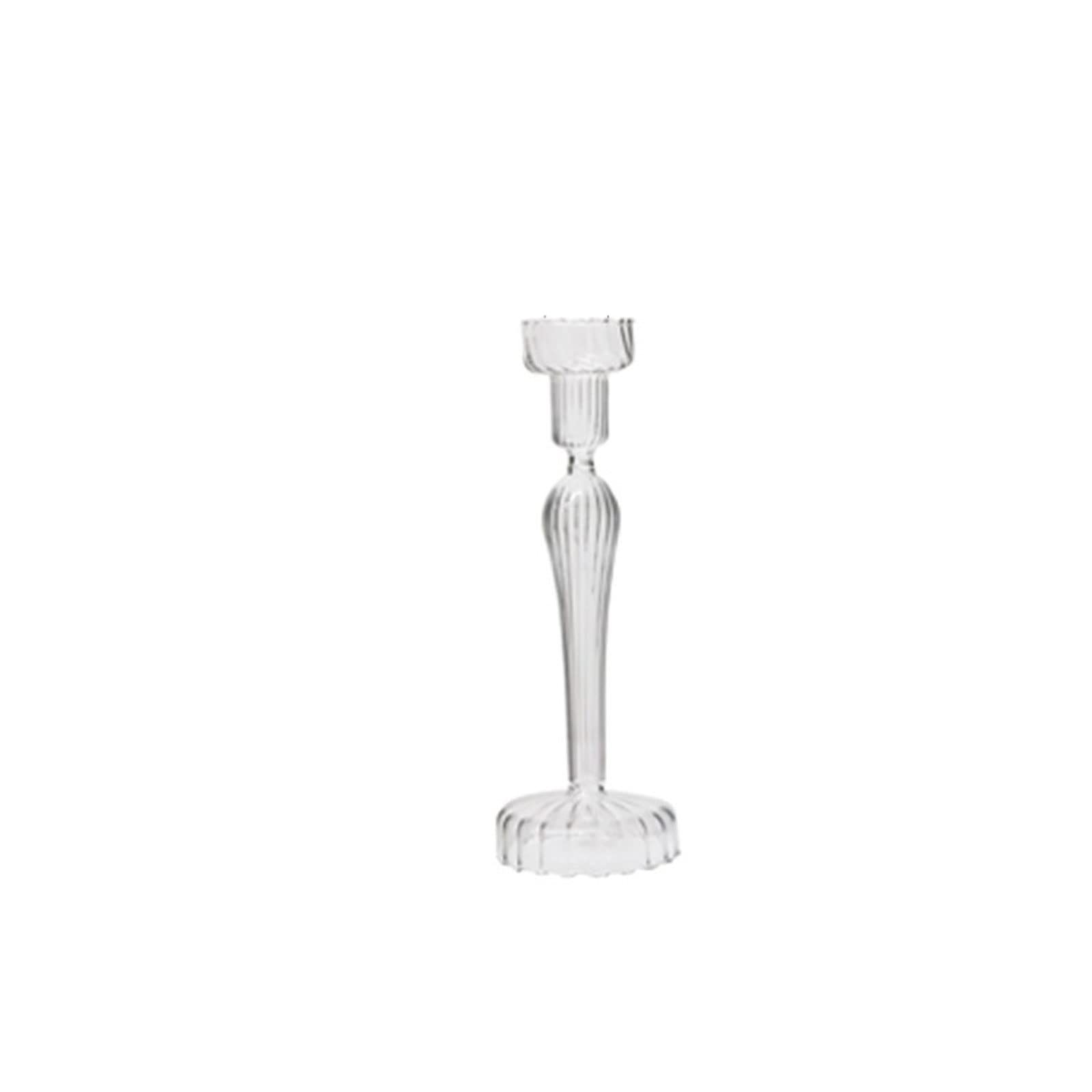 Candlestick Holders Glass Candle Holder Home Decor Home Decoration Clear Crystal Modern Candlestick for Candles Accessories Wedding Decoration