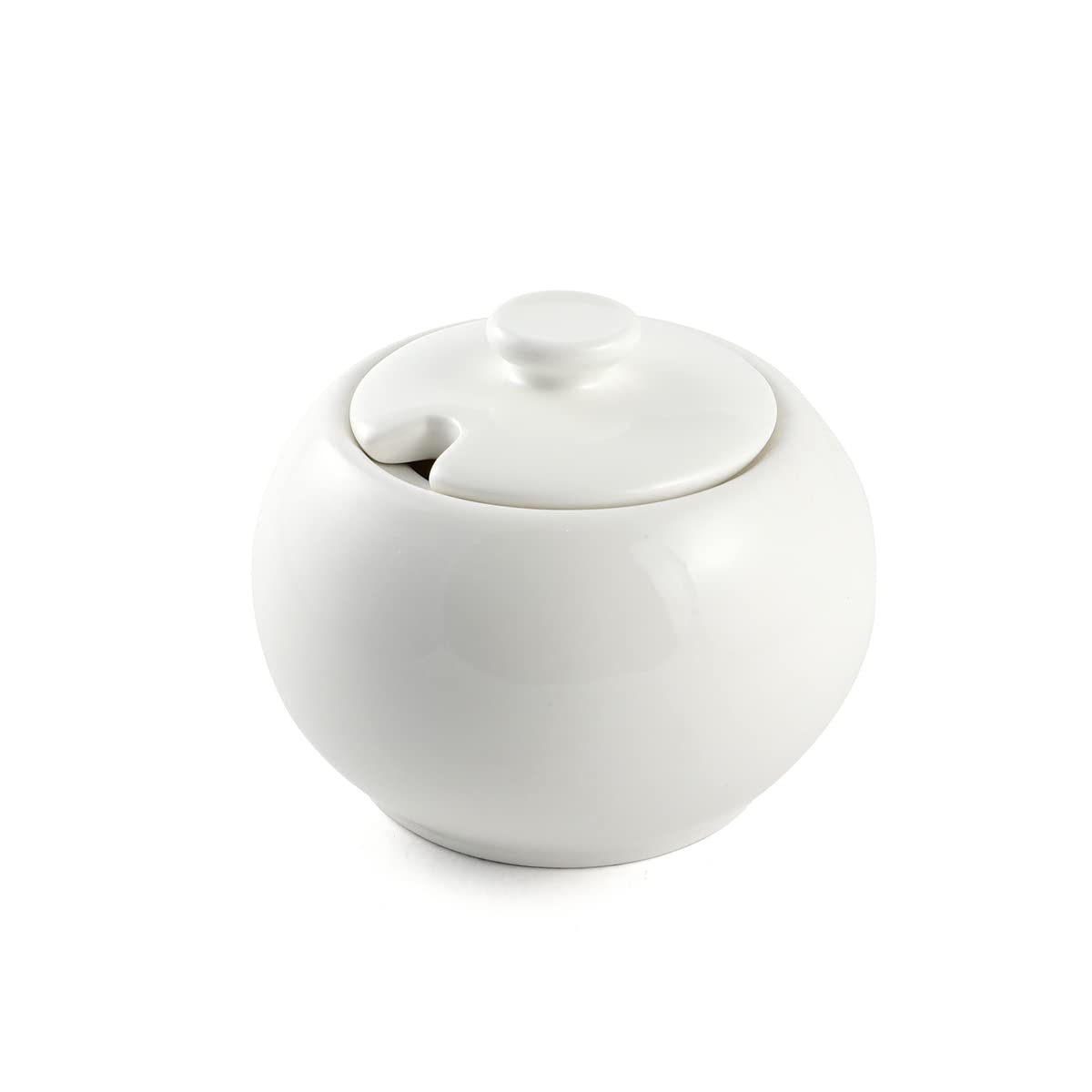 Porcelain Sugar Pot, Ivory, 3.5-Inch Size, 08-364