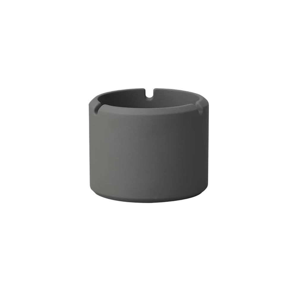 Practical ashtray Cylindrical Ashtray Cement, Indoor Outdoor, for Home Office Patios Gardens and Spaces Decor(Dark grey)