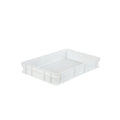 Polypropylene Dough Box, 60 x 40 x 7 cm, White Pizza Ball, Pizza Dough Proofing Box - Stackable Commercial Quality Tray with Cover (60x40x10CM)