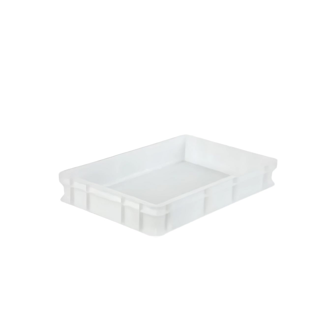 Polypropylene Dough Box, 60 x 40 x 7 cm, White Pizza Ball, Pizza Dough Proofing Box - Stackable Commercial Quality Tray with Cover (60x40x10CM)