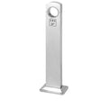 Standing Ashtray Rainproof Ash Pillar Hotel Cigarette Butt Collection Vertical Extinguishing Smoking Trash can Stainless Steel Outdoor Patio(Silver)