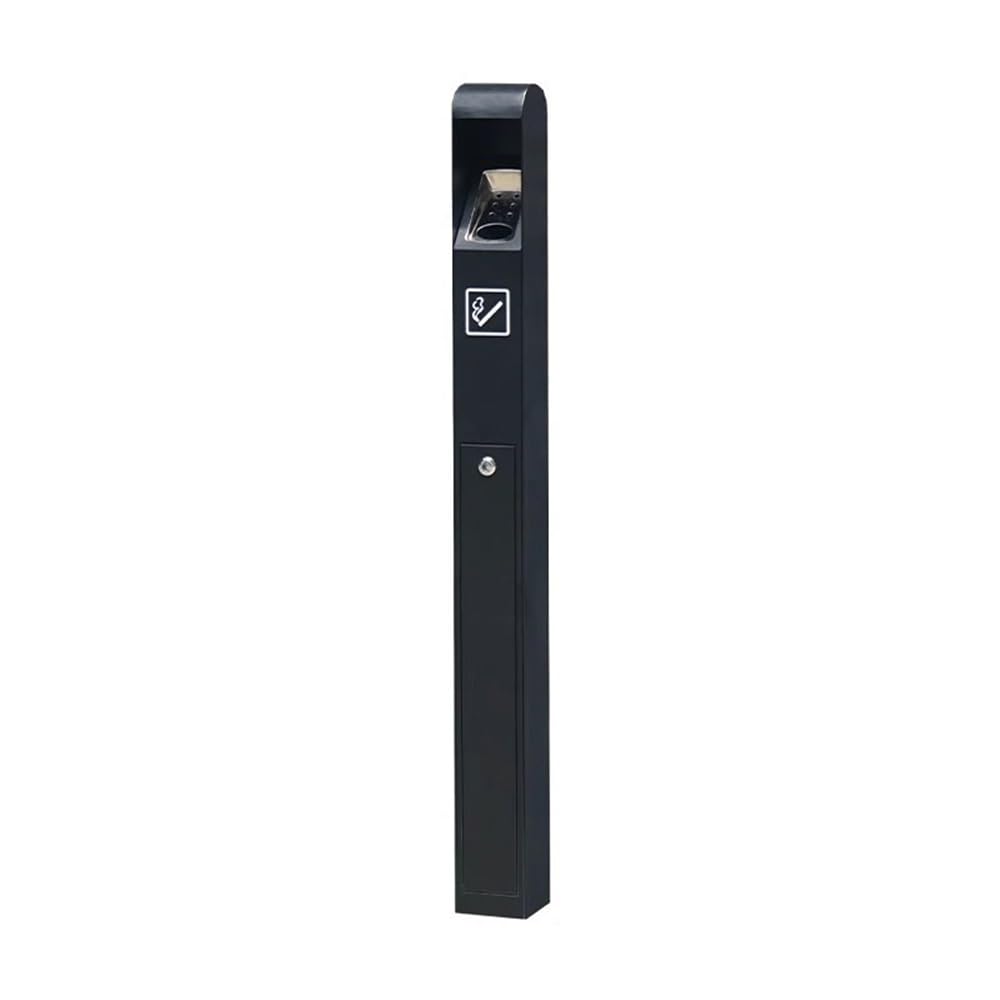 Standing Ashtray Standing with Lock Ash Column Corridor Stainless Steel Baked Enamel Cigarette Butt Collection Patio