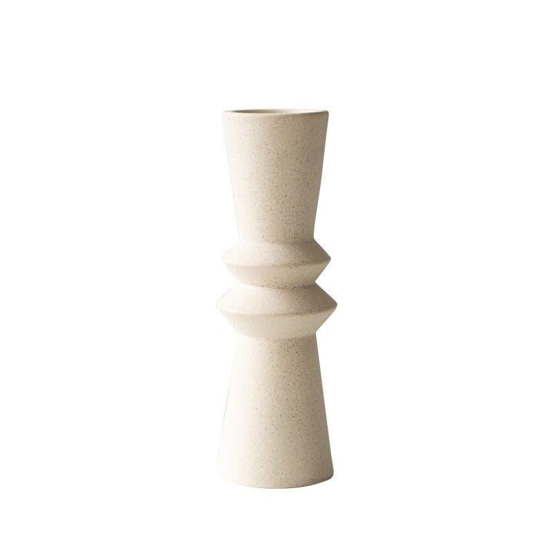 Candle Sconces Home Decor Ceramic Candle Holder Living Room Decor Ornament Candlestick Wedding Decoration Accessories Nordic Table Top Crafts Candle Stand/Display Candelabra (Color : Large)