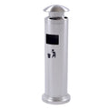 Standing Ashtray Outdoor for Patio Large & Tall Outside Ashtrays for Cigarette Butt Receptacle Disposal Commercial Metal Smokers Cigar Ash Tray(Silver Metal Ashtray)