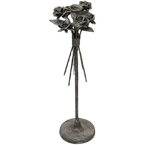 Candle Holders Wrought Iron Flower Candle Holder Decoration Single Head Candle Holder Home Restaurant Decoration Romantic Candle Light Dinner Props Candle Stand (Color : A)