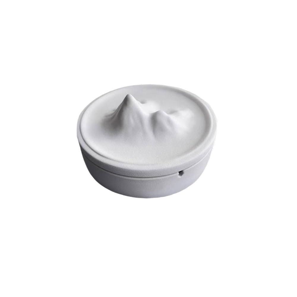 Practical ashtray Ashtray with Lid Concrete Tabletop Suitable for Room Living Office Outdoor Garden Cafe Hotel(????)