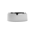 Practical ashtray Cement and Stainless Steel Liner Tabletop Ashtray for Indoor Outdoor Office Home