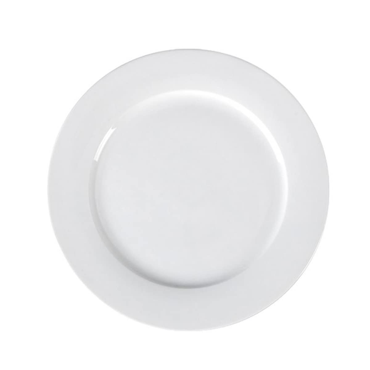 Porcelain Flat Plate, 17.5 cm Size, Ivory