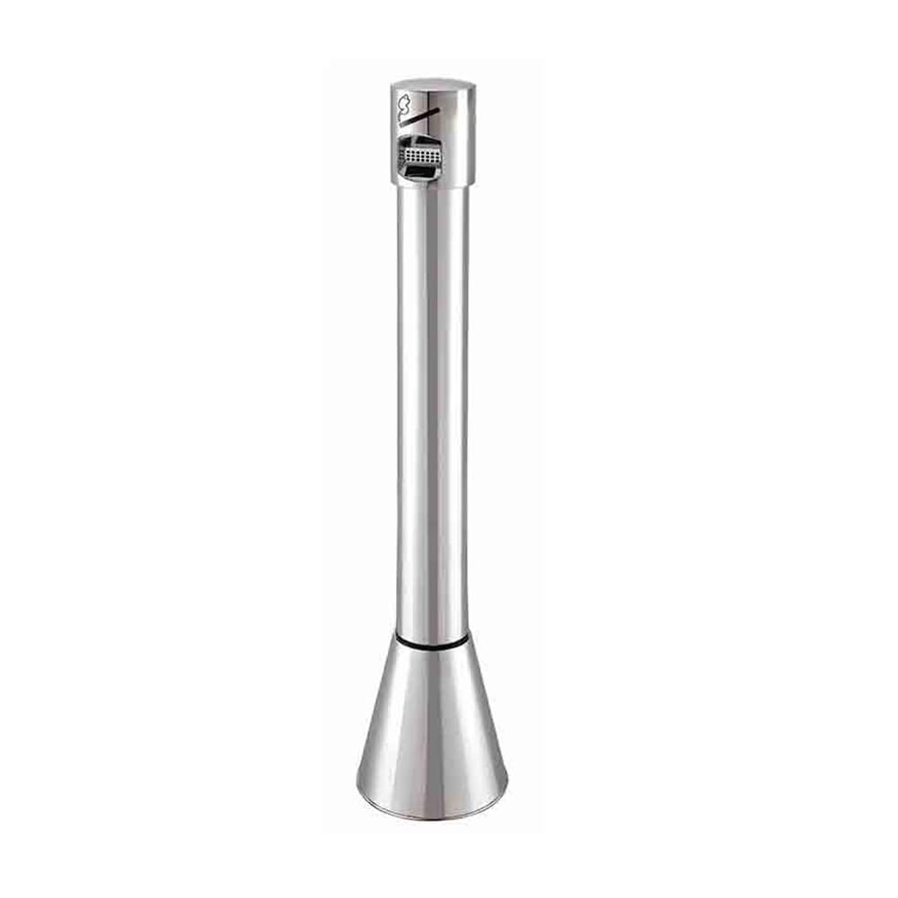 Standing Ashtray Silver Cylinder Vertical Ash ColumnSmoking AreaSmoking Out Trash CanStainless Steel Cigarette Butt CollectionOutdoor Patio