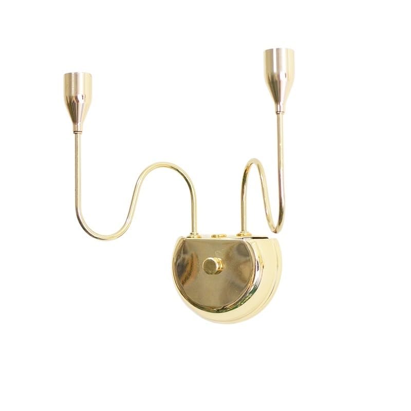 Candlesticks Wall Hanging Candlesticks, Wall Lamp, Scented Candle for Wall Decor, Wall Sconce, Golden Candle Holder, Crafts Dining Table Center(B)