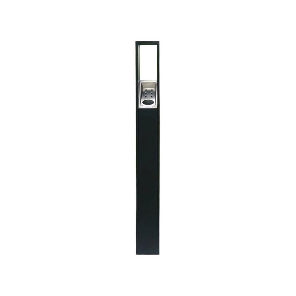 Standing Ashtray Black Rainproof Ash Pillar Hotel Cigarette Butt Collection Smoking Area Cylinder Patio