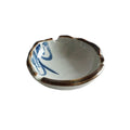 Practical ashtray Chinese Style Ceramic Irregular Ashtray Orchid Pattern for Indoor Outdoor Table Patio Home Office