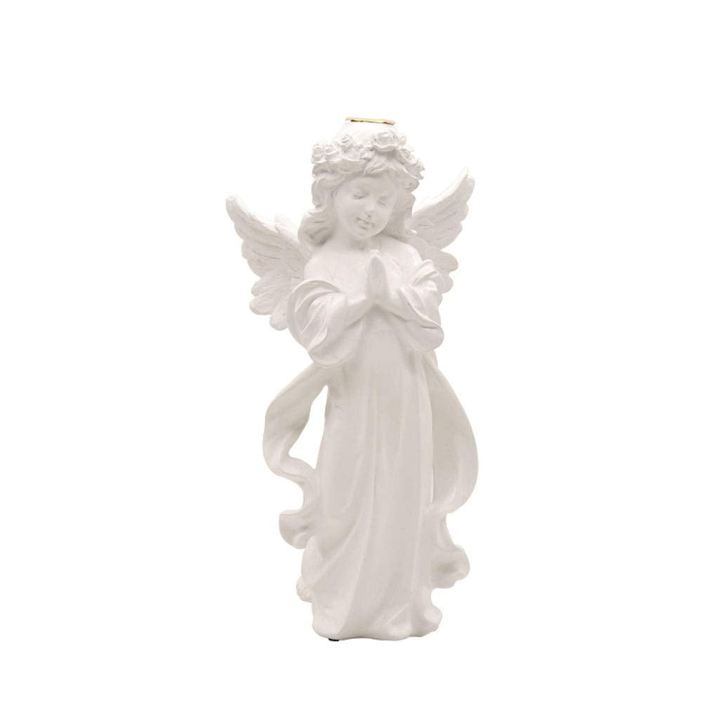 Candle Holder Nordic Vintage Resin Candlestick Cute Praying Angel Ladys Candle Holder Home Decoration Accessories Home Wedding Decor Candlestick Candelabra