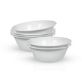 Royalford Opalware Premium 6" Serving Bowl RF12804 Pack of 6pc
