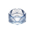 Practical ashtray Crystal Glass Geometric Shape Portable Tabletop Ashtray for Indoor Outside Use