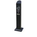 Standing Ashtray Outdoor Black Floor Standing Ash Column Cigarette Extinguishing Bucket Butt Collection Stainless Steel Patio
